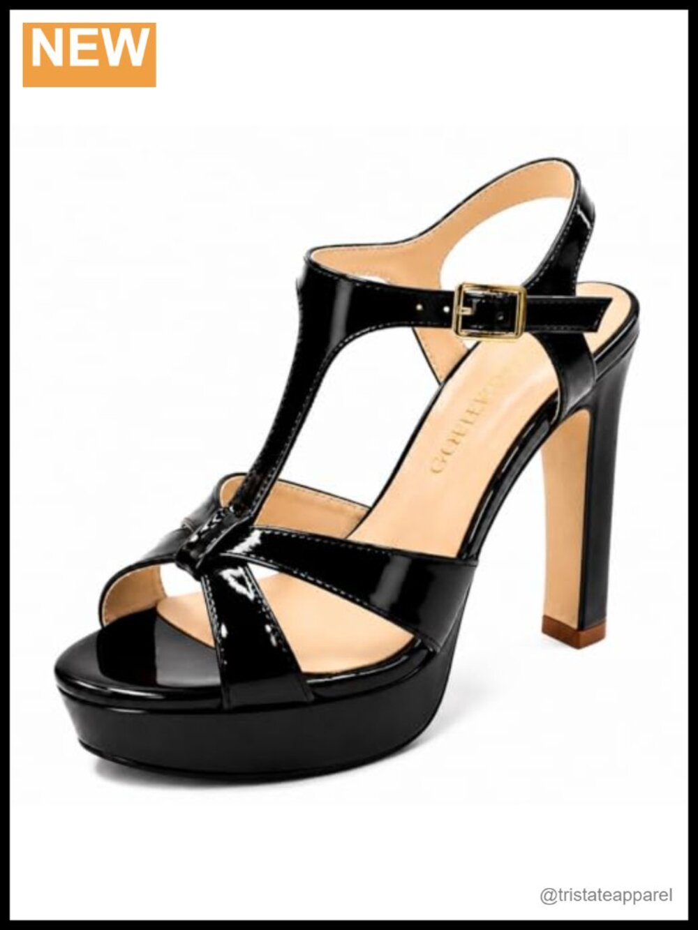 Strappy Platform Heeled Sandals with Ankle Strap